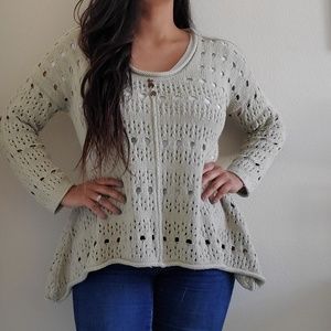 Pure Handknit tunic top Size M/L